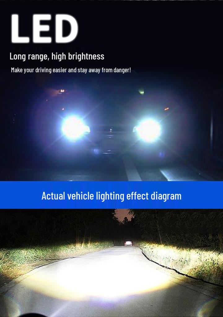 7-inch 60W 4-LED Angel Eye Headlights for Harley Wrangler & Off-road Motorcycles