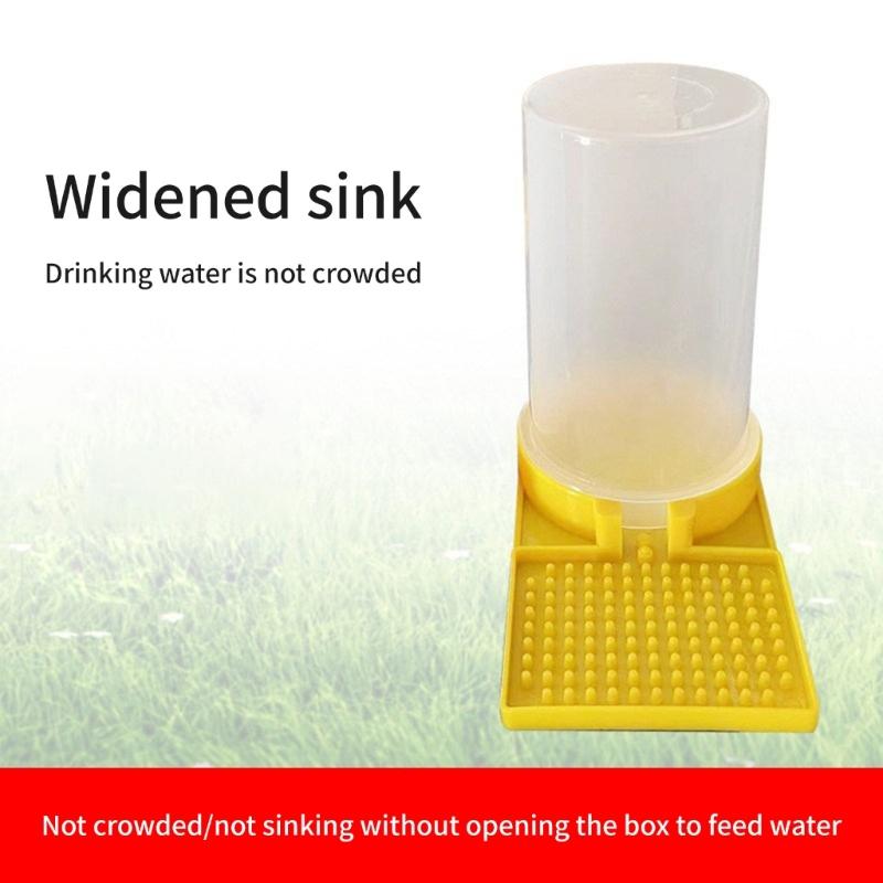 Alimentateur d'eau pour abeilles en plastique Porte de ruche améliorée Alimentateur d'eau Accessoires de nettoyage et d'entretien pour l'apiculture