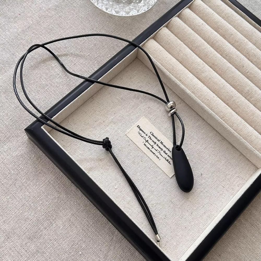 Adjustable Sweater Chain Metal Long Rope Chain Simple Pendant Necklace  Clothing Accessory