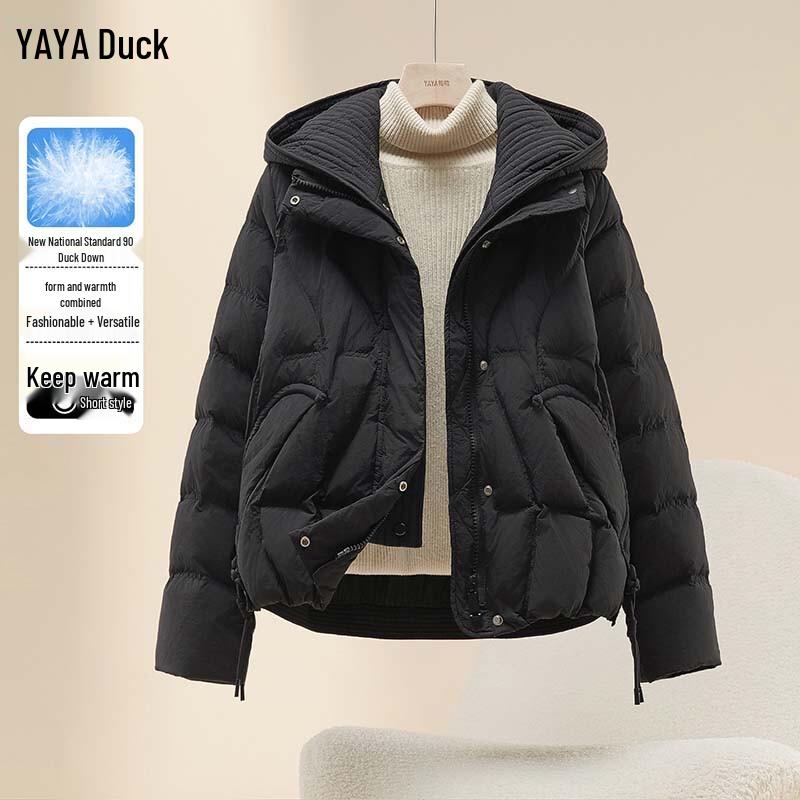 

YAYA Women s Hooded Down Puffer Jacket M