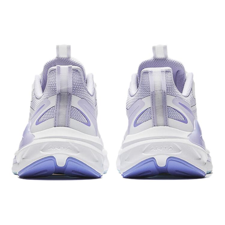 Anta Comfortable Lightweight Versatile Non-Slip Breathable Low-Top Kids Running Shoes Kids Sneaker White Purple 322435502-2