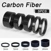 Bicycle Carbon Fiber Spacer 28.6mm MTB Headset Washer Fork Tube Spacer Mountain Bike Accessories 3/5/10/15/20mm Pad Ring