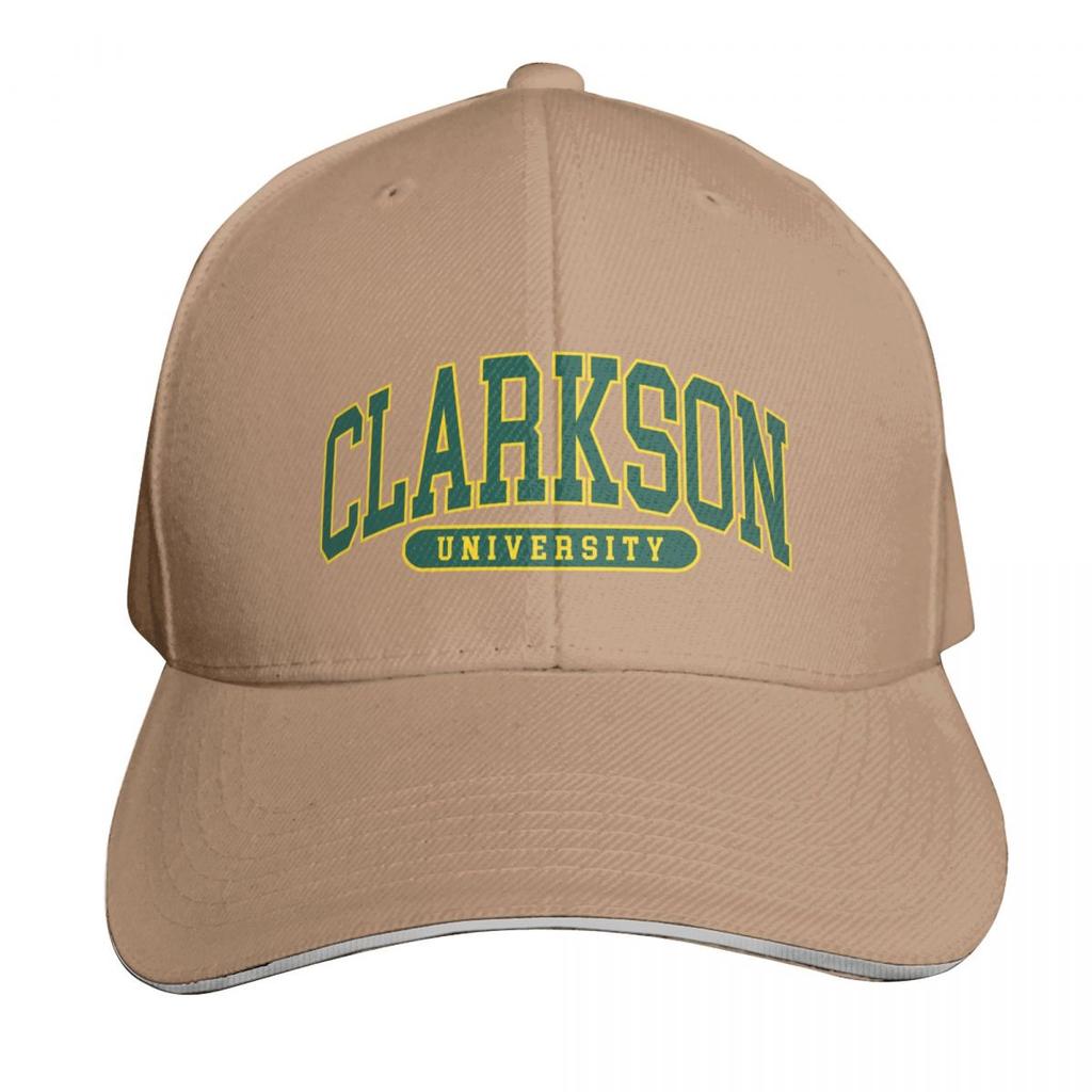 clarkson university college font curved Baseball Cap Military Cap Unisex fishing caps Unisex sun hat Anime Unisex Womens