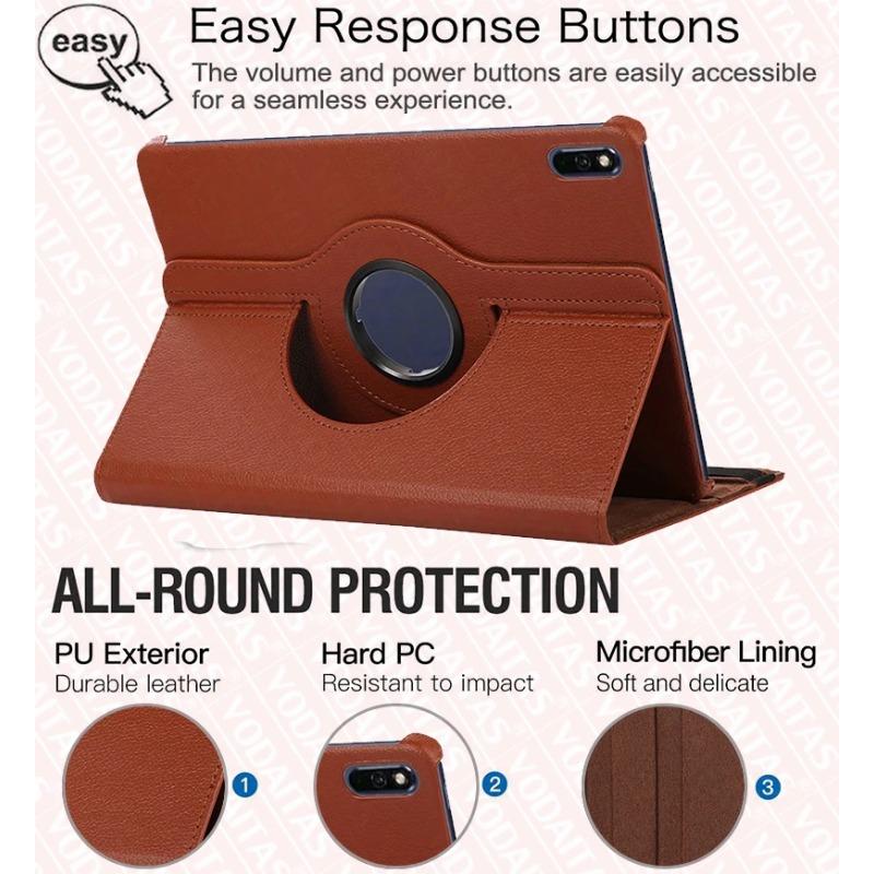 360 Grad drehbarer PU-Leder-Flip-Stand-Schutz für MatePad 11 Hülle, Tablet-Abdeckung für Huawei MatePad 11 Hülle 2021 10,95 Zoll
