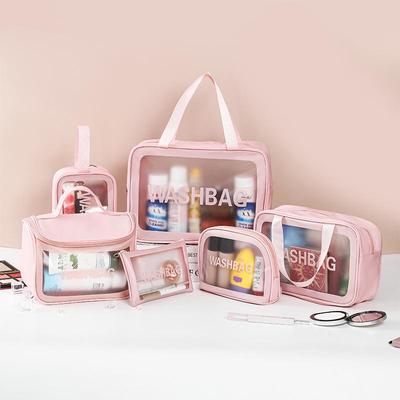 Travel Toiletry Bag In Cross-border Ins Style, Waterproof PVC with Large Capacity, Perfect for Swimming and Bathing.