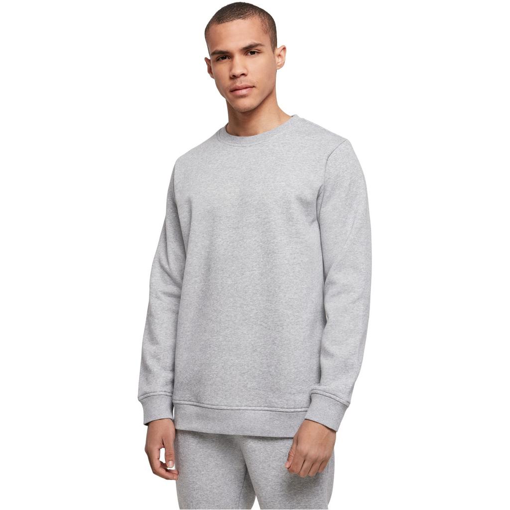Bauen Sie Ihre Marke Herren Basic Bio-Baumwoll-Sweatshirt mit Rundhalsausschnitt