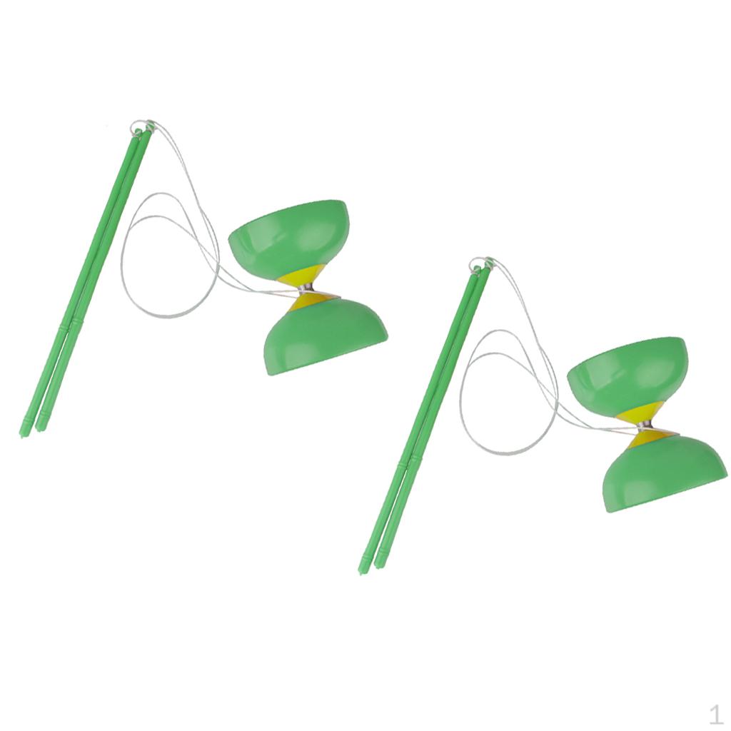 

2x Диаболо с палочками Традиционная игра Ретро Китайское Йо