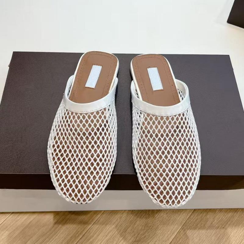 Semi-new women's thick and breathable shoes outer wear and temperament bag head mesh semi-cool slippers