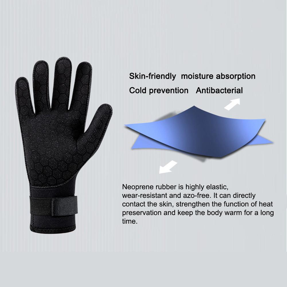 3mm Neoprene Diving Gloves Scuba Snorkeling Spearfishing Swimming Kayaking Gloves Lightweight Elastic Water Sports Equipment