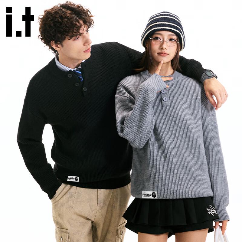 Fingercroxx Men's Japanese Style Loose-Fit Couple Sweater