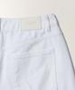 TTUDEMENT Washed Denim Shorts_White