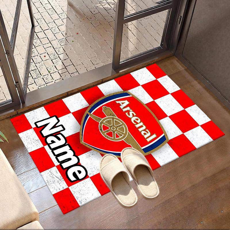 Custom Name Personalized Arsenal F.C Print Carpet, Versatile Home Decor Rug, for Playroom, Apartment, Balcony, Entryway, Hallway Gift