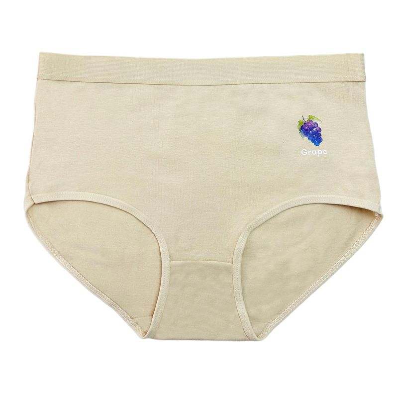 Women's Fruit-Patterned Embroidered Panties Comfortablfe Briefs