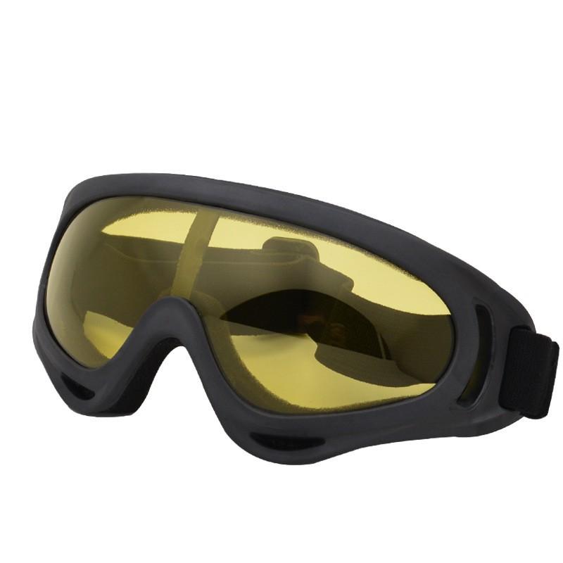 X400 Cycling Protective Goggles Safety Eyewear Off-Road Motorbike Skiing Windproof Impact Resistant PC Lens Unisex Yellow