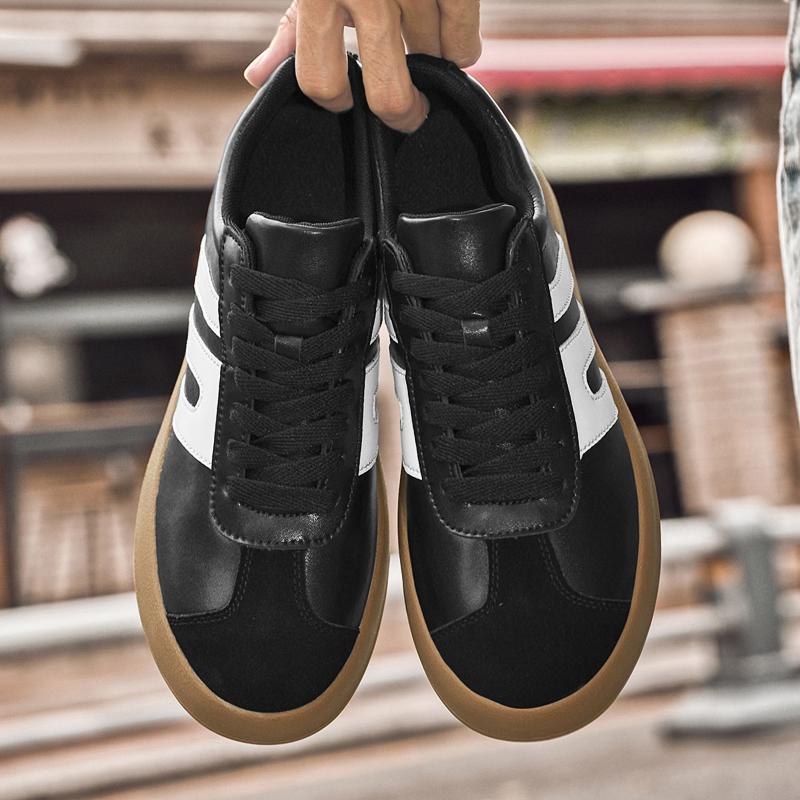 Fashion Stylish Style Men's Vulcanize Shoes Genuine Leather Casual Shoes Leisure Walk Male Tenis Masculino Versatile Skateboard Footwear