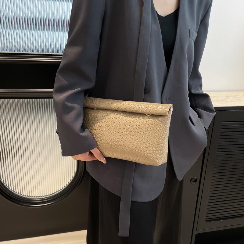 Elegantní multifunkční dámská psaníčko velká kapacita tkaný vzor večerní kapsa na telefon peněženka na mince luxusní dlouhá peněženka