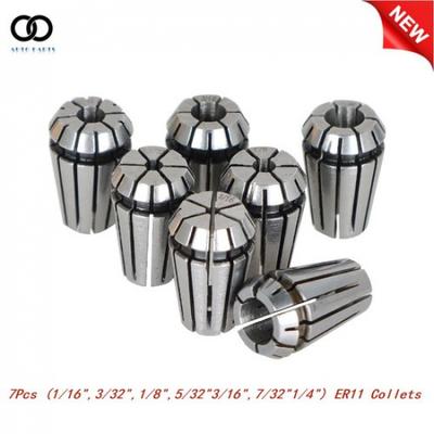 ER11 Spring Collet Set For CNC Milling Lathe Tool Engraving Machine Steel 7pcs
