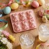 Easter Ice Cube Mold Food Grade Silicone 3D Bunny Shape Baking Mold Easy To Clean Dishwasher Safe Easter Party Supplies