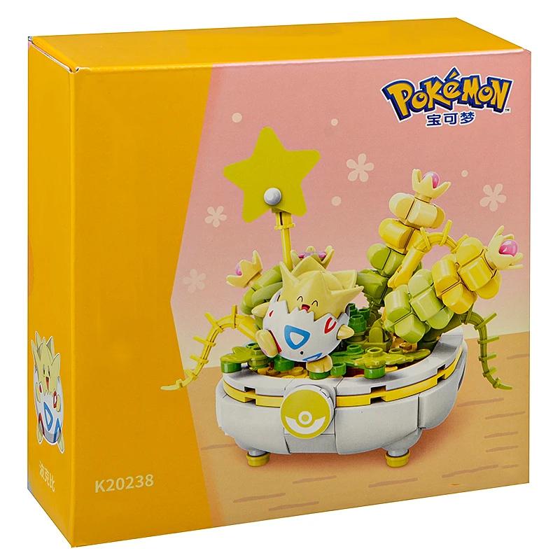 Pokmon Series Building Blocks Pikachu Psyduck Pogaman Cartoon Scene Model Bricks Collection Ornaments Kids Toys Holiday Gifts