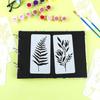 18 Pcs Flowers Painting Stencils Reusable Graffiti Craft Plastic Stencils Set Reusable DIY Templates For Wood Fabric Paper