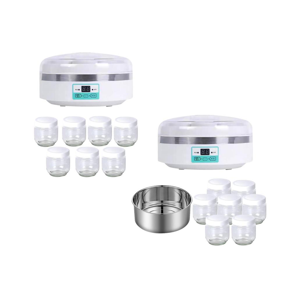 Yogurt Maker with 7 Glass Cups Automatic Makers for Cafe Kitchen Home