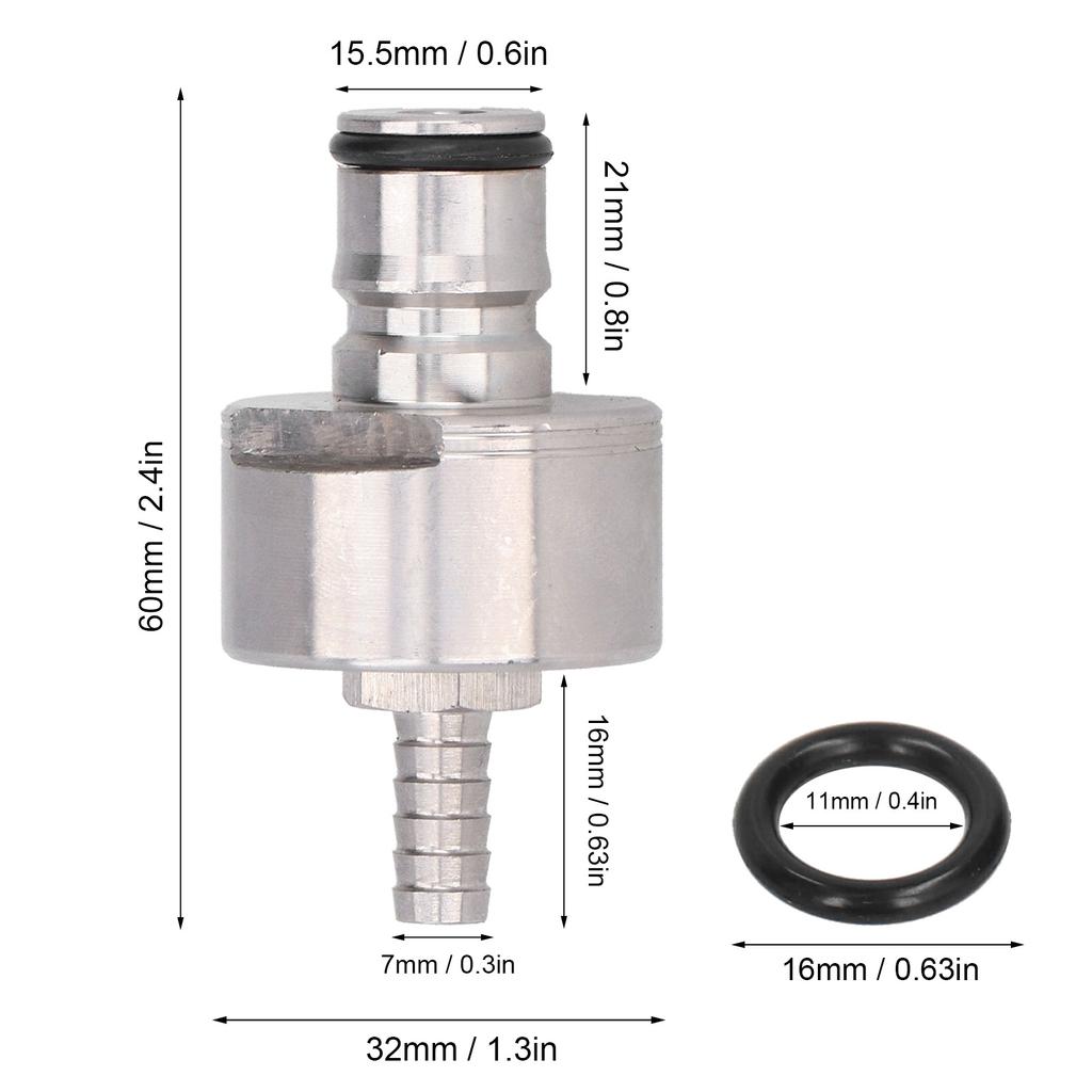 Carbonazione   con O   Coperchio Carbonatore in Acciaio Inossidabile Attrezzatura per la Produzione di Birra Casalinga(1Pcs )