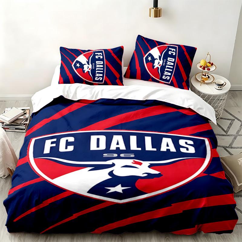 FC Dallas 3 parçalı set Yatak odası kullanımı için mükemmel Rahat nevresim takımı bir nevresim kılıfı ve iki yastık kılıfı içerir İdeal doğum günü veya Noel hediyesi