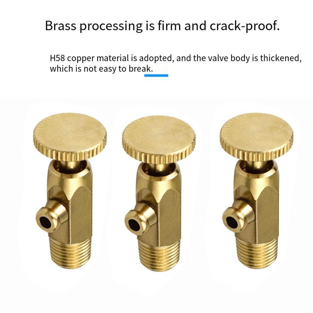 3Pcs Brass Manifold Exhaust Valve Brass Air Pressure Release Valve 35x12MM/35x16MM For Efficient Water Discharge
