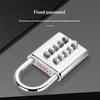 Metal Color Key Password Padlock Blind Mechanical Password Lock Gym Lock Luggage Bag Backpack Padlock