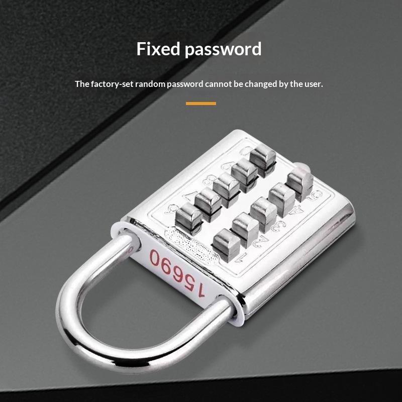 Metal Color Key Password Padlock Blind Mechanical Password Lock Gym Lock Luggage Bag Backpack Padlock
