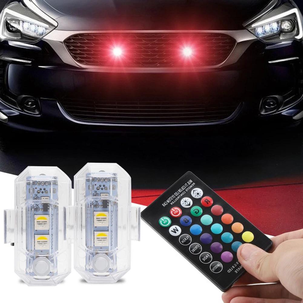 RGB Led Aircraft Strobe Lights Motorcycle Car Light LED Flash Position Wireless Lamp Aircraft Airplane Helicopter Warning Lights