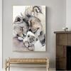 African Lion Family Sketch Wall Art Posters and Prints Animals Canvas Paintings On the Wall Lion Pictures Home Decor
