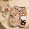 Pet Winter Vest With Scarf Small Medium Dogs Cats Teddy Bichon Two Leg Fleece Warm Coat