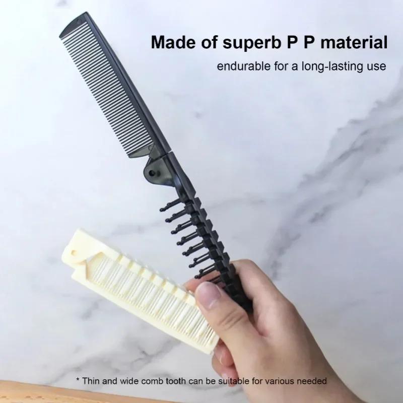 Portable Compact Folding Comb Portable Dual-purpose Curly Hair Massage Comb Antistatic Student Dormitory Travel Hair Comb