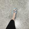 Cute cartoon Shirley Mei flip-flops women's summer new wear fashionable versatile non-slip pinch foot flat bottom sandals tide