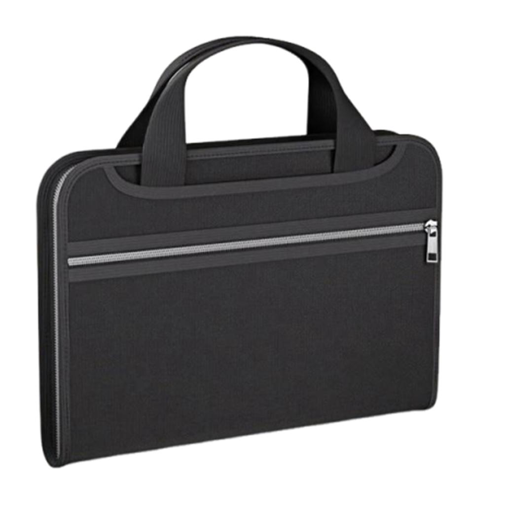 Large Capacity Fireproof Waterproof Document Bag Document Safe Storage Bag With Zipper Handheld File Organiser For Business