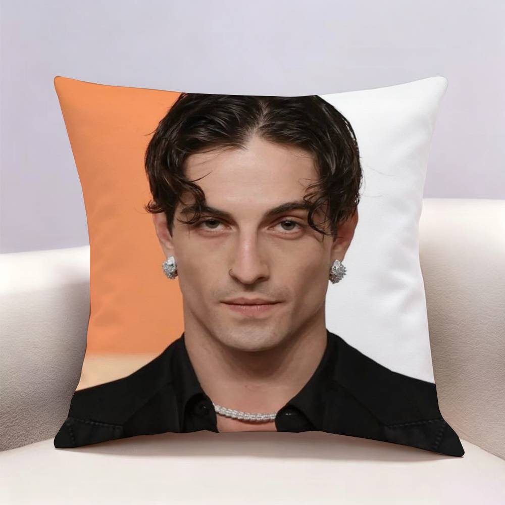 MManeskin DDamiano David Doublesided print Pillow Case Pattern Printed Pillowcase For Living Room Sofa Cushion Cover
