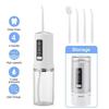 Portable 4-Head Electric Water Flosser, Adjustable 60-120 PSI Dental Irrigator for Tartar Removal Oral Hygiene