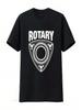 Rotary T Shirt Vintage Washed Streetwear Stylish Comfortable Graphic Top For Everyday Wear Soft Versatile Homme Casual Slightly