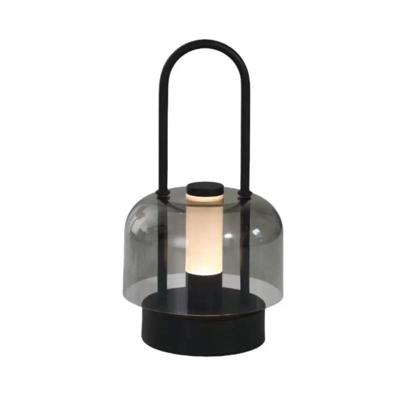 

1Pc Nordic Ins Style Simple Glass Portable Table Lamp Atmosphere Creative Vegetable Basket Dual-form Desk Bedside Night Light