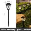Solar Lights Outdoor Waterproof 2Pack LED Solar Garden Lights Outdoor Decorations Garden Decor for Yard Patio Landscape Planter Walkway