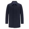 EMZ Erdos Men's Wool Blend Detachable Liner Mid-length Coat