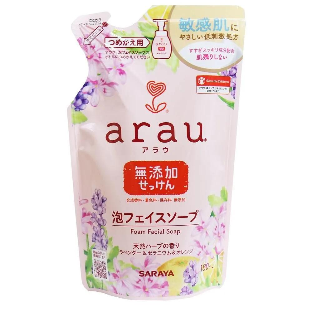 Arau Face Soap Refill 180ml 4 Packs arau. (Arau) foam face soap refill 180mL [face-wash soap, soap]