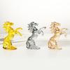 Fake Crystal Horse Figurine Artistic Simulation Pony Statue Miniature Zodiac Animal Sculpture Home Office Desktop Feng Shui Decoration Ornament