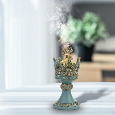 Crown Incense Holder Set with Lid for Aromatherapy