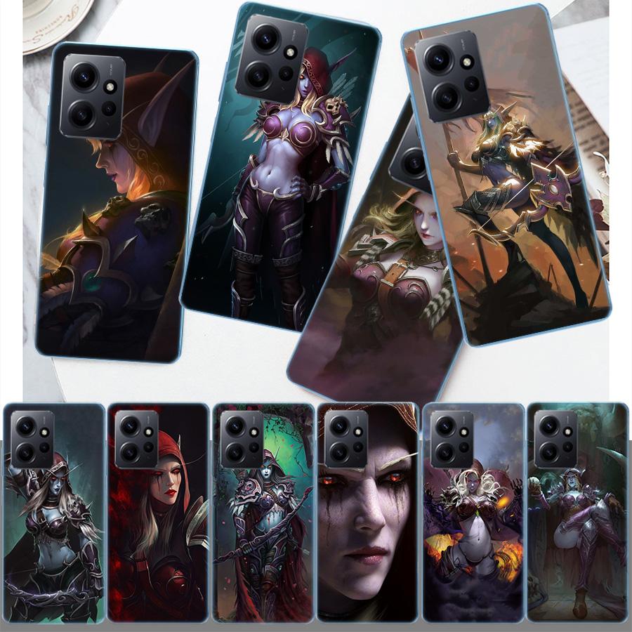 Custodia per Telefono Elfo W-World Of W-Warcraft Per Redmi 12 13C 12C 15C 9 10 10C Note 13 Pro Plus 14 15 Pro 9T 9C 9A TPU Morbida Trasparente