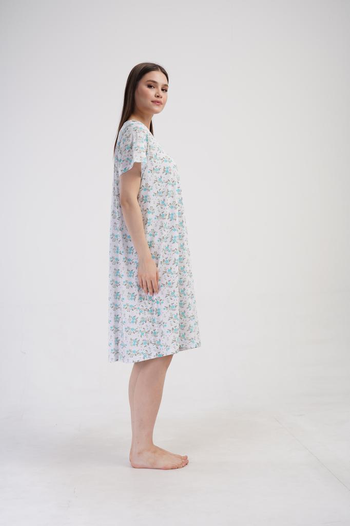 Women's Cotton Nightgown XXL Classic Floral Loose Nice Vienetta
