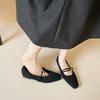 Retro Single-strap Shallow Opening Flat Single Shoes for Women