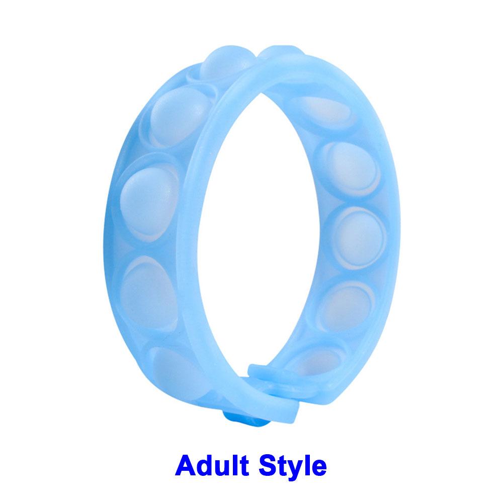 Mondo Silicone 1pz Stili Corti Pops Bolle Braccialetto Decompressione Giocattolo Sollievo Stress Colorato Braccialetto Silicone Adulti Bambini Giocattoli