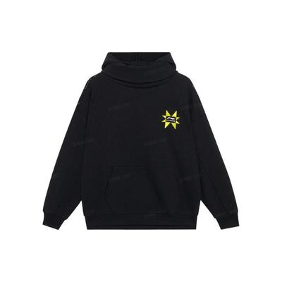 Li-Ning Серія "Спортивне Життя" Геометричний Принт Логотип Вишитий Худі-Світшот Унісекс Топи Чорний AWDSD07-2